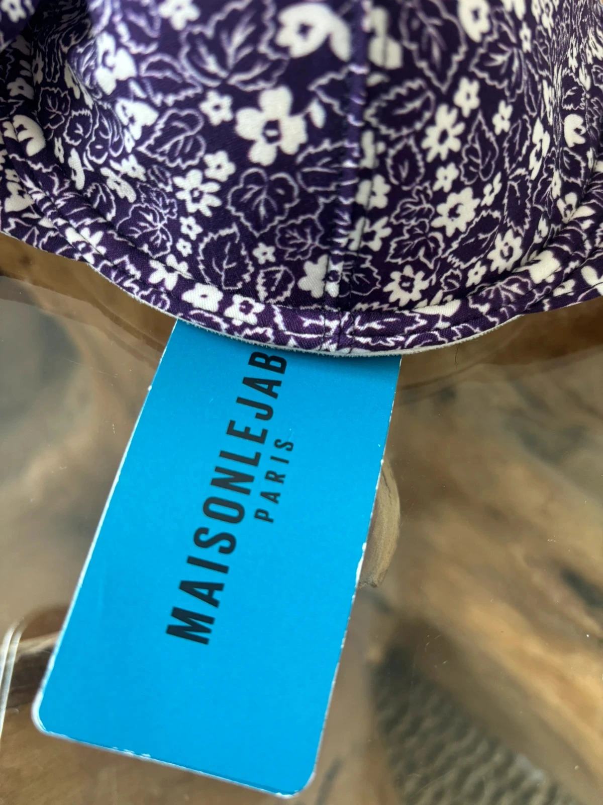 Haut de maillot de bain Maison Lejaby violet fleurs volants 85D – photo 4